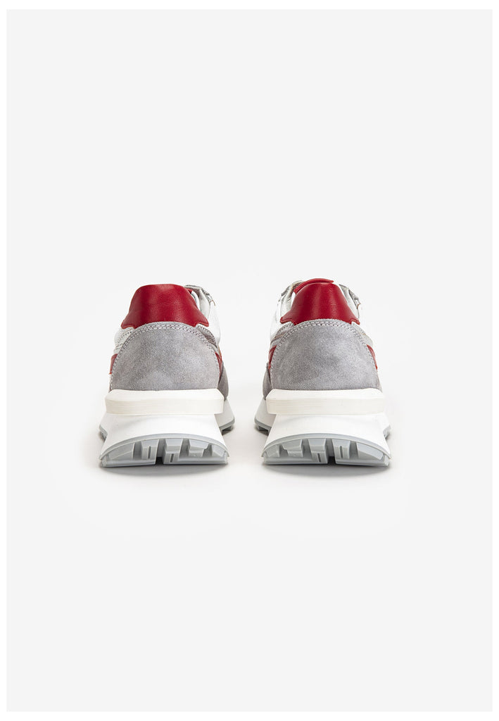 Inuovo Sneaker Leder Silber