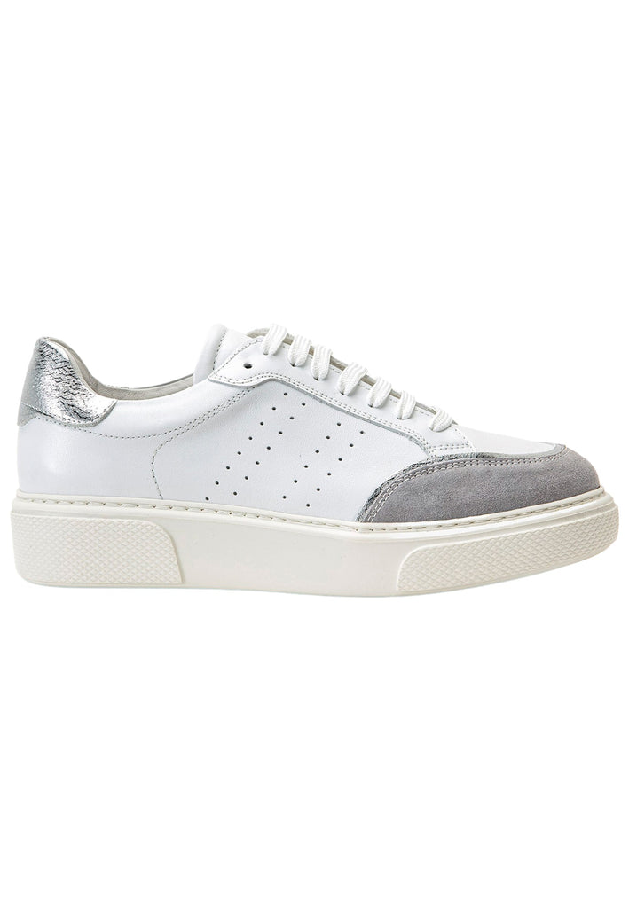 Inuovo Sneaker Leder Silber