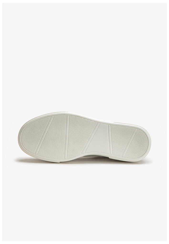 Inuovo Sneaker Leder Silber