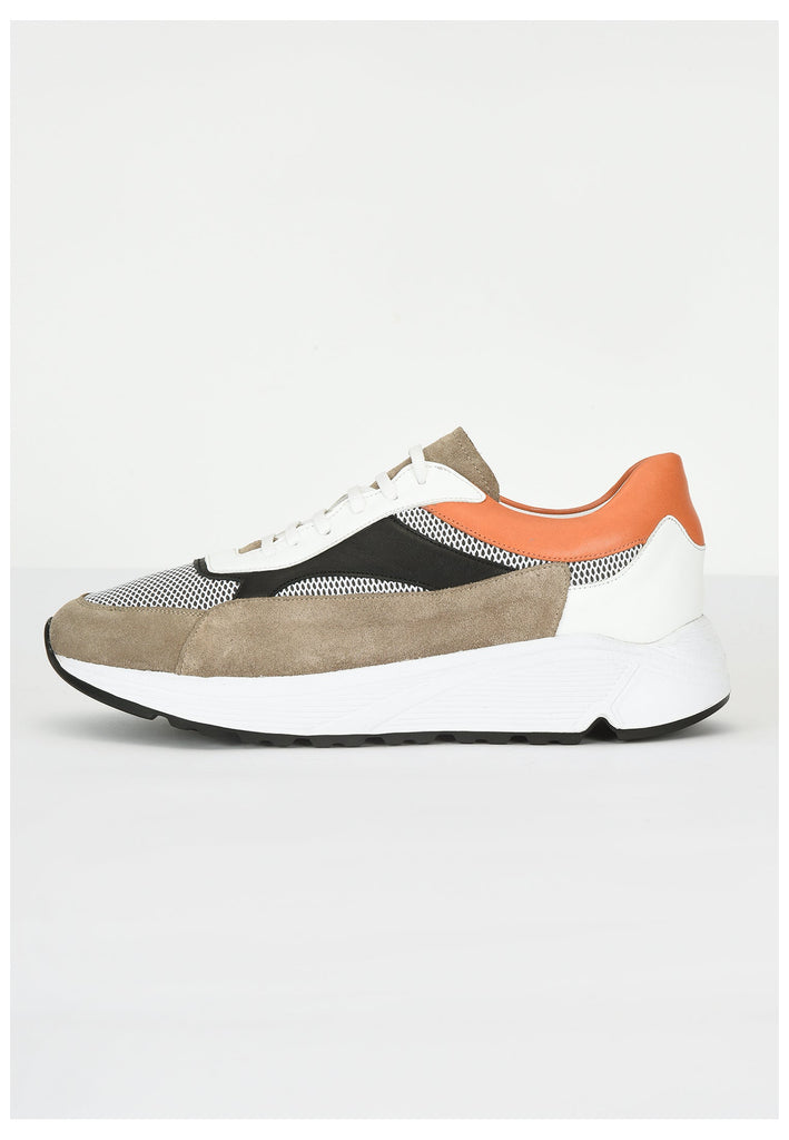 Inuovo Sneaker Leder/Textil Beige