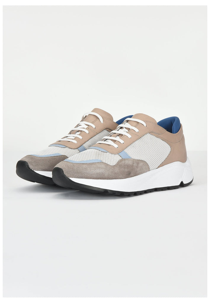 Inuovo Sneaker Leder/Textil Taupe