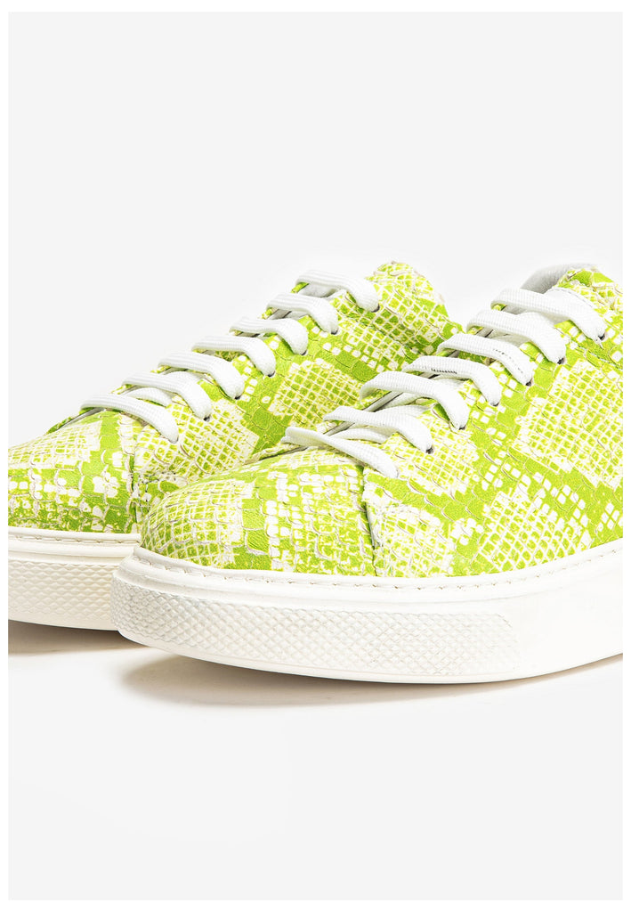 Inuovo Sneaker Leder Weiß/Gelb