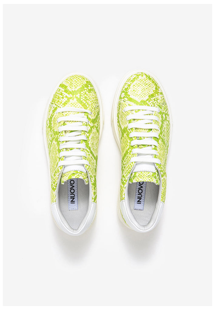 Inuovo Sneaker Leder Weiß/Gelb