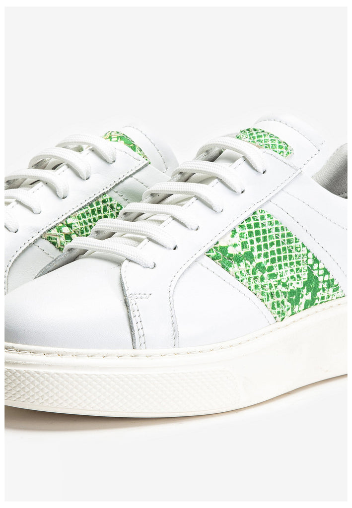 Inuovo Sneaker Leder Weiß/Grün