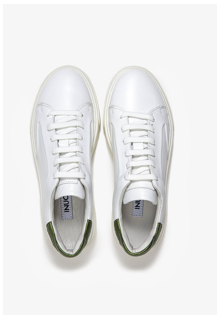 Inuovo Sneaker Leder Weiß/Grün