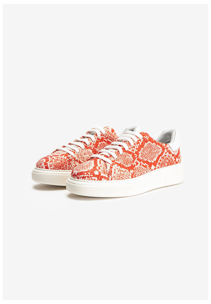 Inuovo Sneaker Leder Weiß/Rot