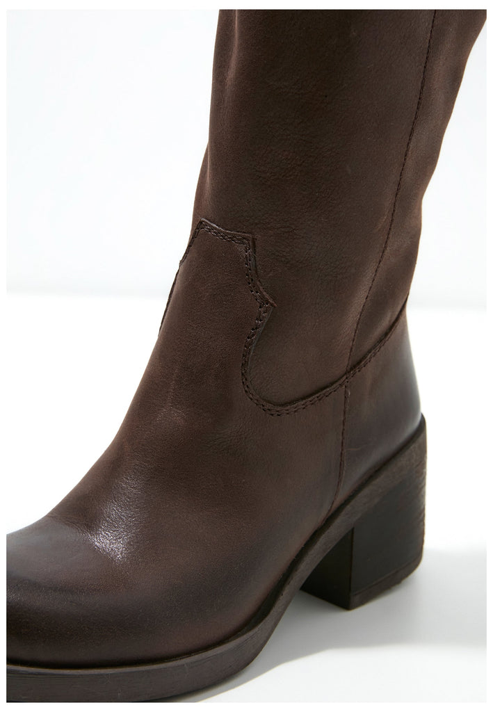 Inuovo Stiefel Glattleder Dunkelbraun