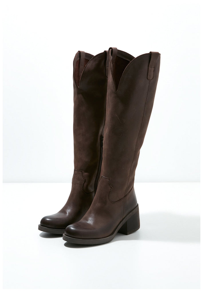 Inuovo Stiefel Glattleder Dunkelbraun