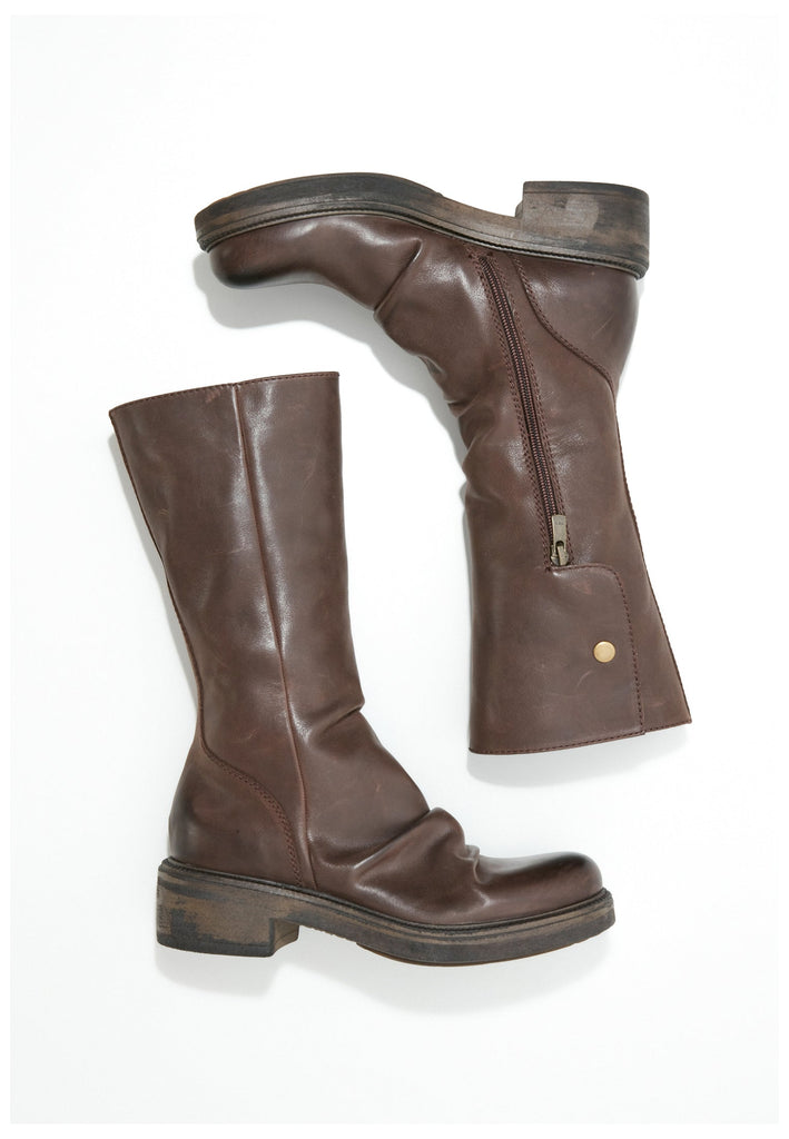 Inuovo Stiefel Glattleder Dunkelbraun