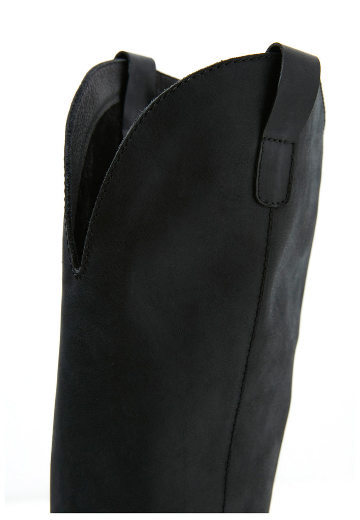 Inuovo Stiefel Glattleder Schwarz