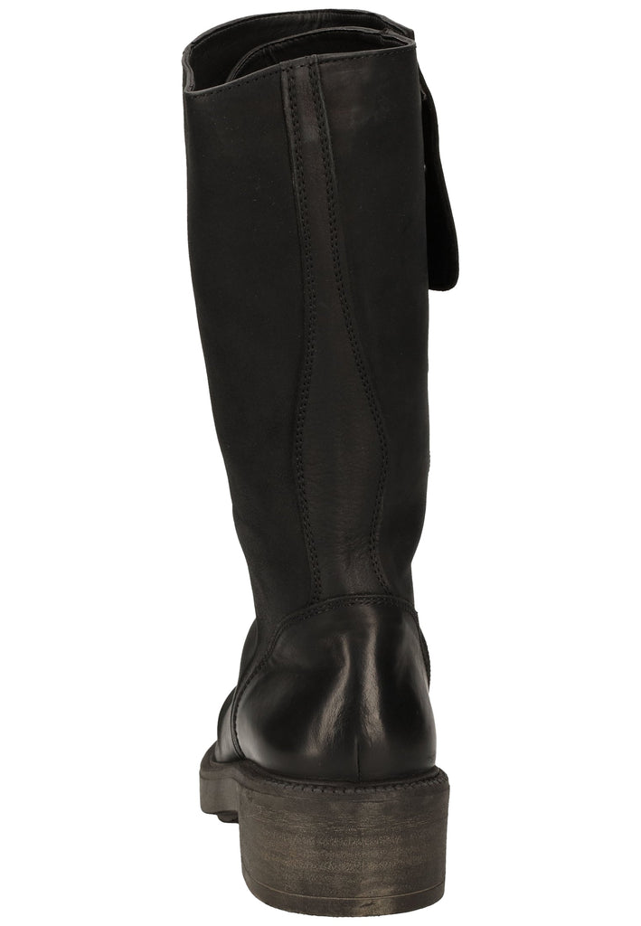 Inuovo Stiefel Glattleder Schwarz