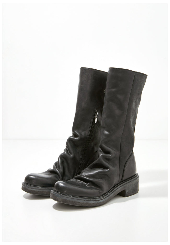 Inuovo Stiefel Glattleder Schwarz