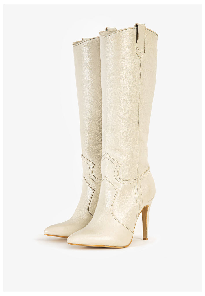 Inuovo Stiefel Leder Beige