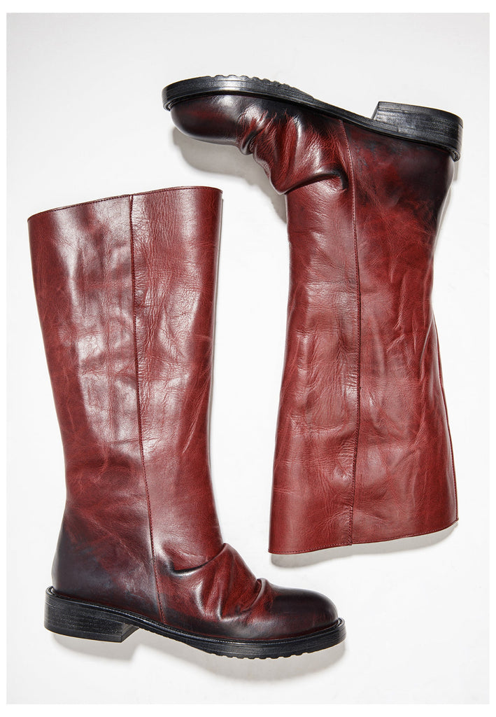 Inuovo Stiefel Leder Burgundy