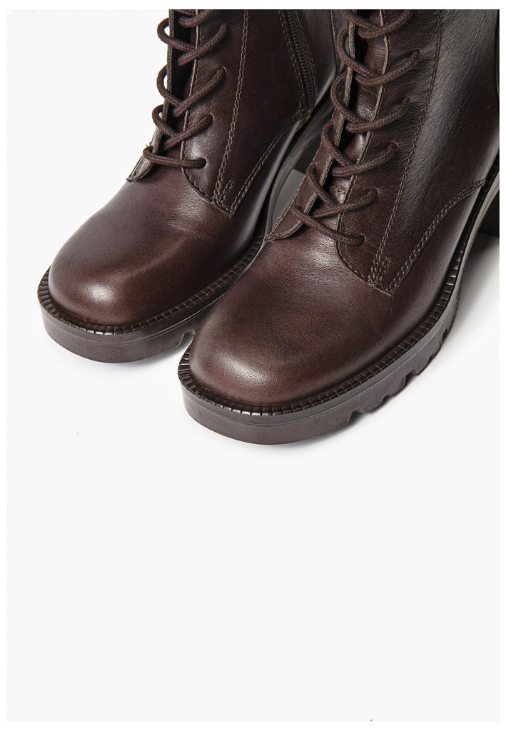 Inuovo Stiefel Leder Coffee