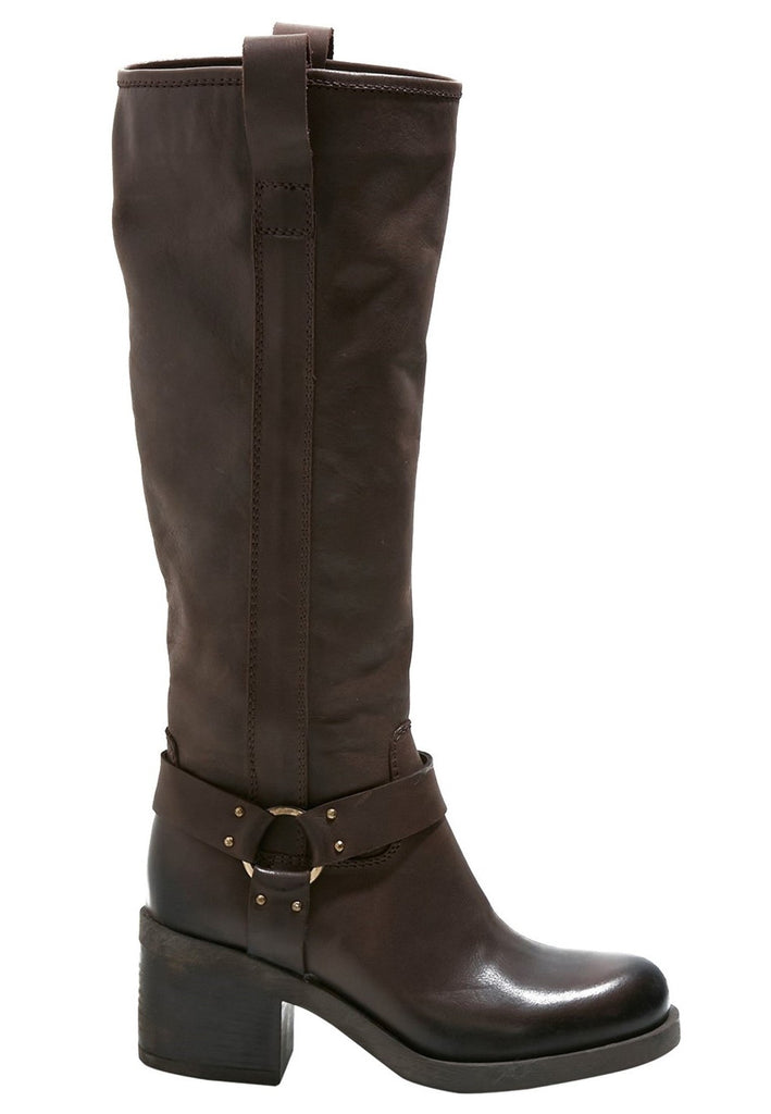 Inuovo Stiefel Leder Dunkelbraun