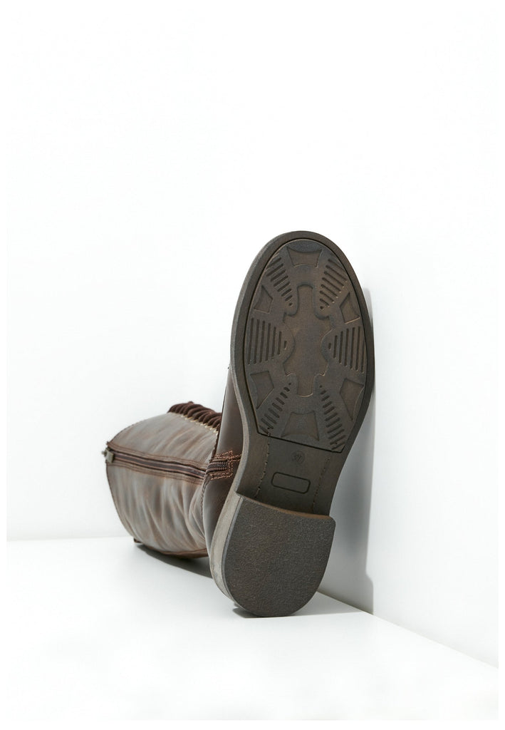 Inuovo Stiefel Leder Dunkelbraun