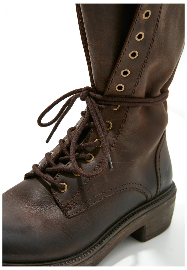 Inuovo Stiefel Leder Dunkelbraun