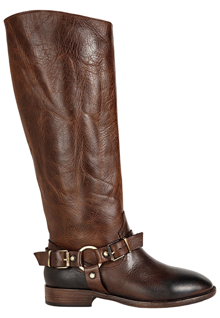 Inuovo Stiefel Leder Dunkelbraun