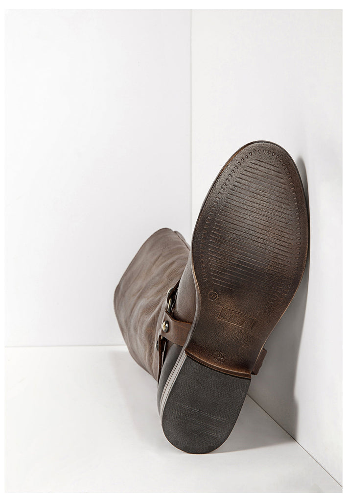 Inuovo Stiefel Leder Dunkelbraun