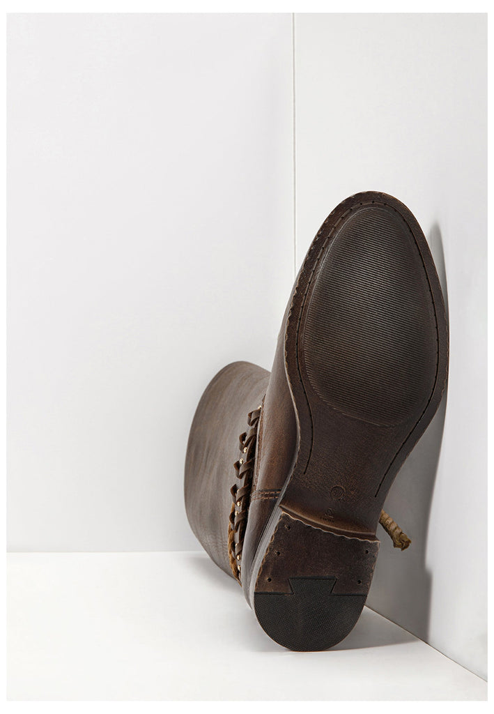 Inuovo Stiefel Leder Dunkelbraun