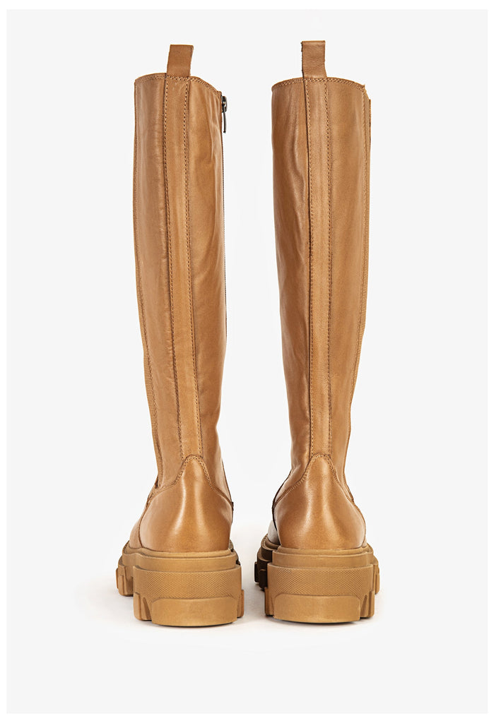 Inuovo Stiefel Leder Hellbraun