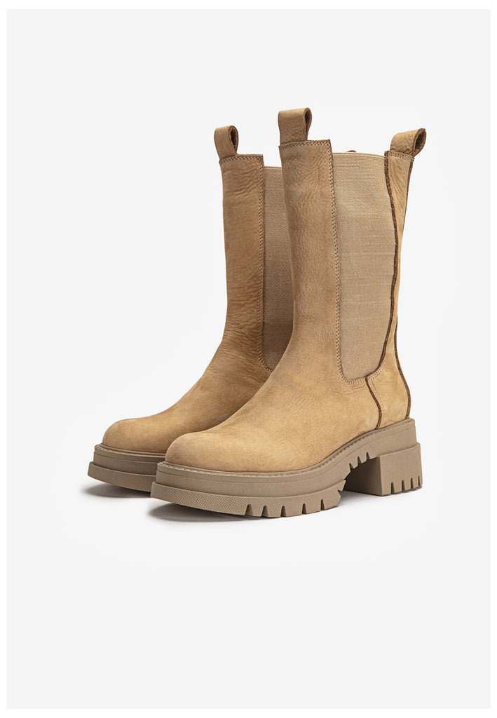 Inuovo Stiefel Leder Hellbraun