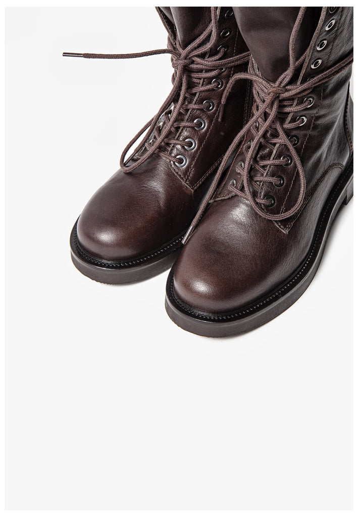 Inuovo Stiefel Leder Kaffee