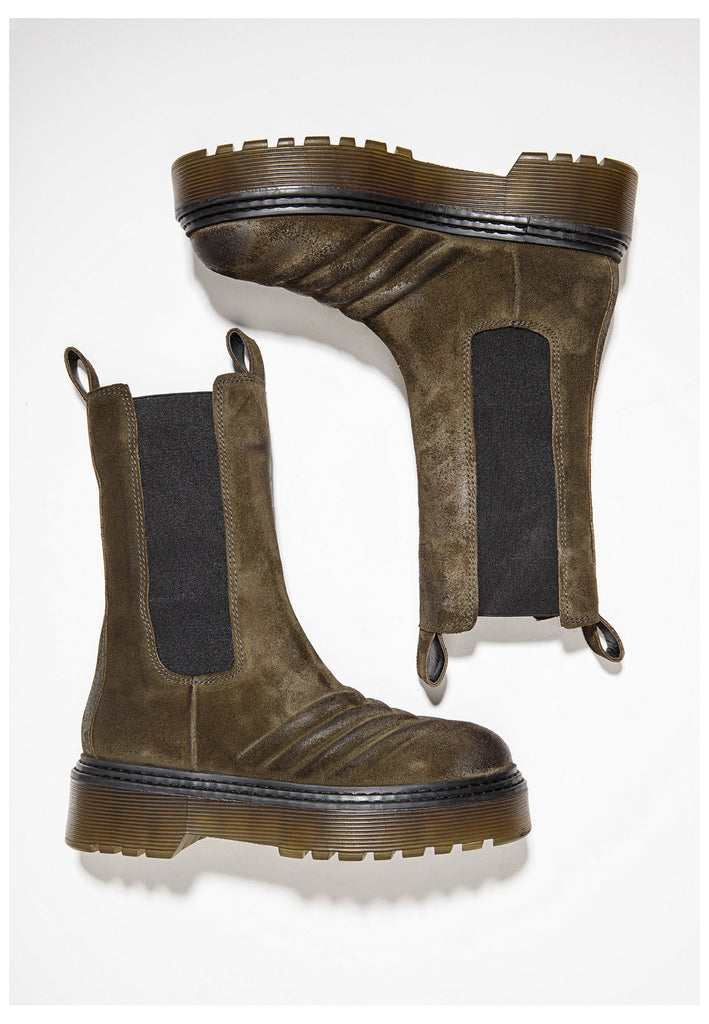 Inuovo Stiefel Leder Khaki