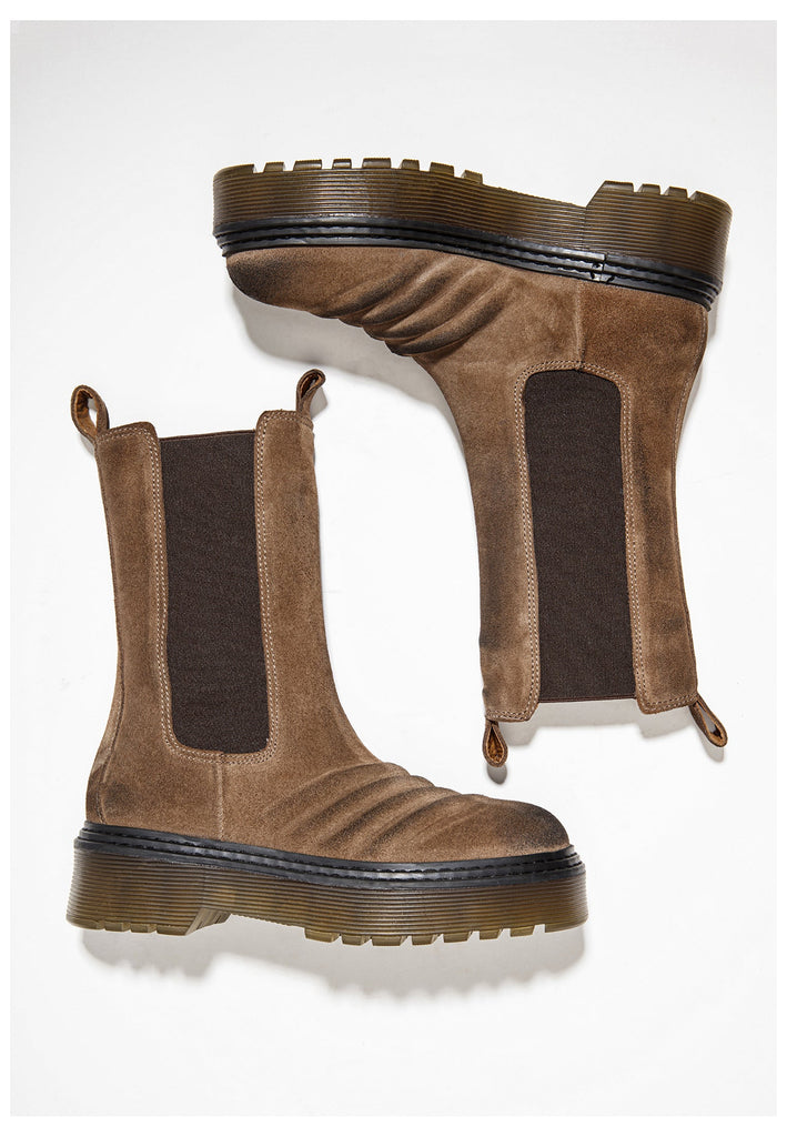 Inuovo Stiefel Leder Mittelbraun