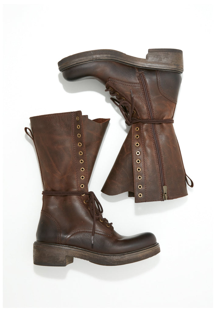 Inuovo Stiefel Leder Rostbraun