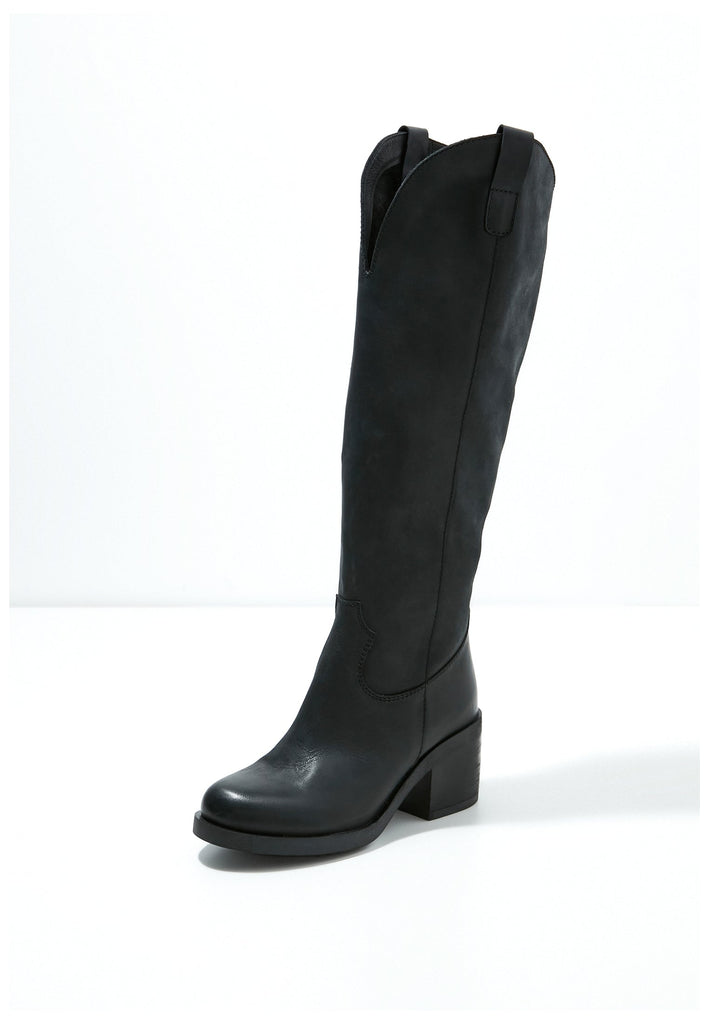 Inuovo Stiefel Leder Schwarz