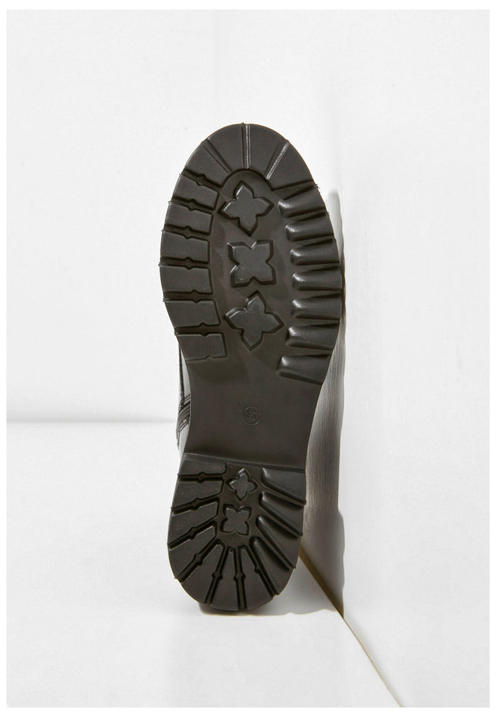 Inuovo Stiefel Leder Schwarz