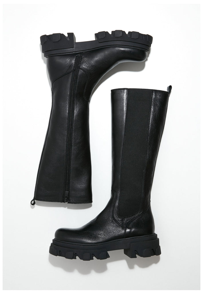 Inuovo Stiefel Leder Schwarz
