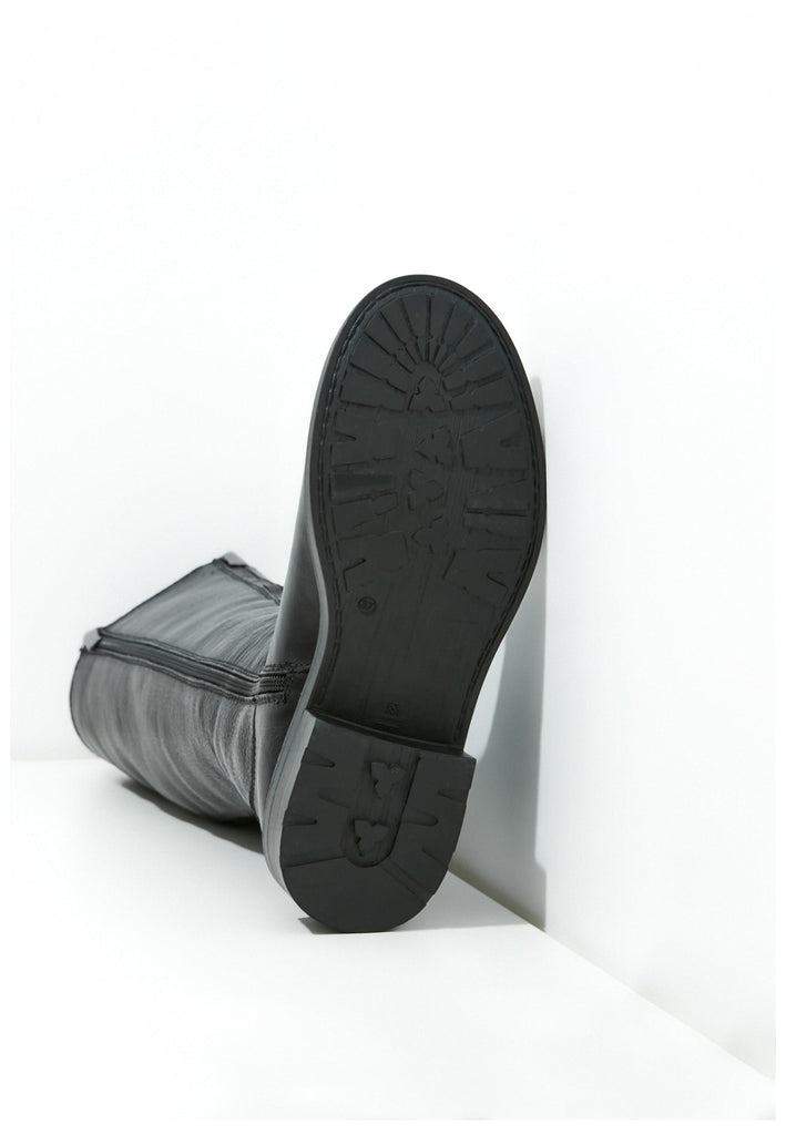 Inuovo Stiefel Leder Schwarz