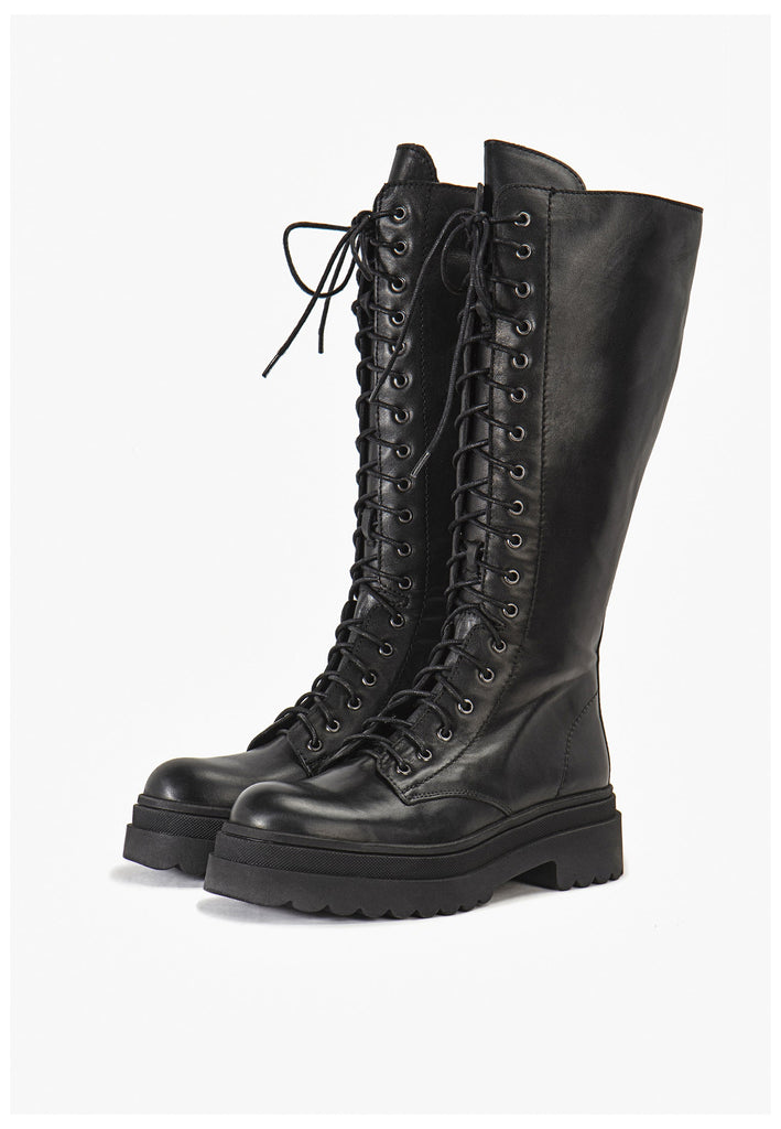 Inuovo Stiefel Leder Schwarz