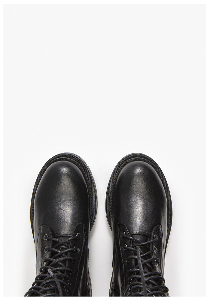 Inuovo Stiefel Leder Schwarz