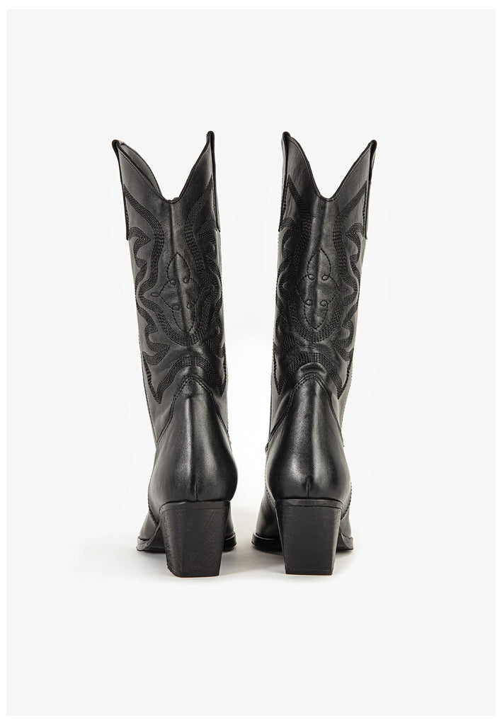 Inuovo Stiefel Leder Schwarz