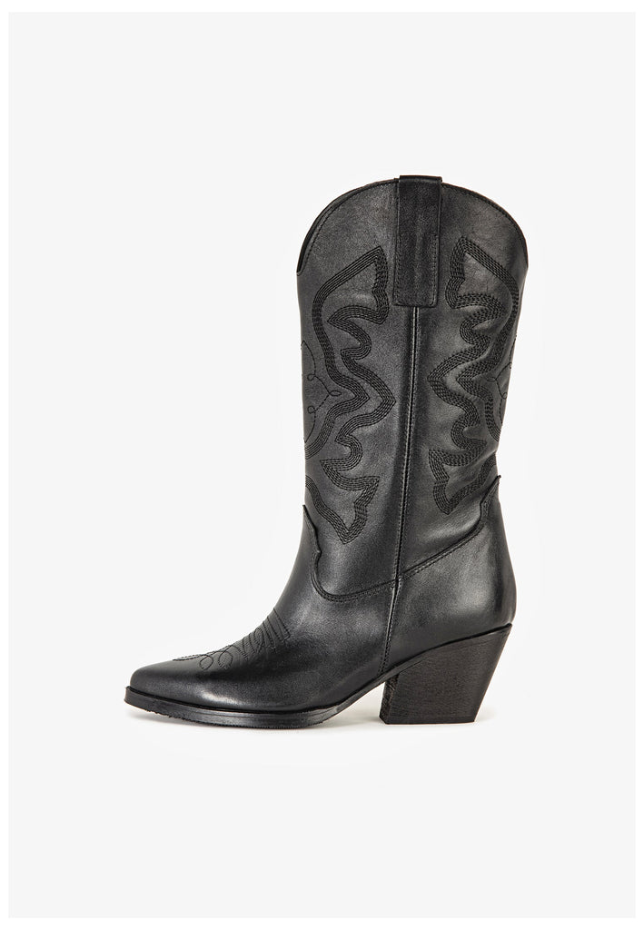 Inuovo Stiefel Leder Schwarz