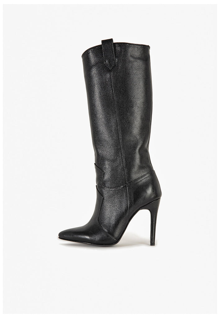 Inuovo Stiefel Leder Schwarz