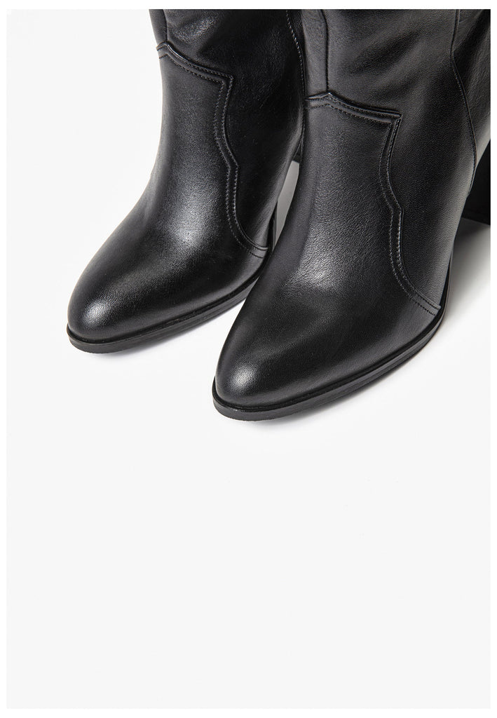 Inuovo Stiefel Leder Schwarz