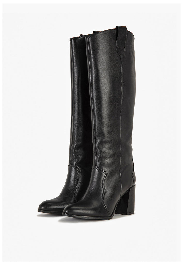 Inuovo Stiefel Leder Schwarz