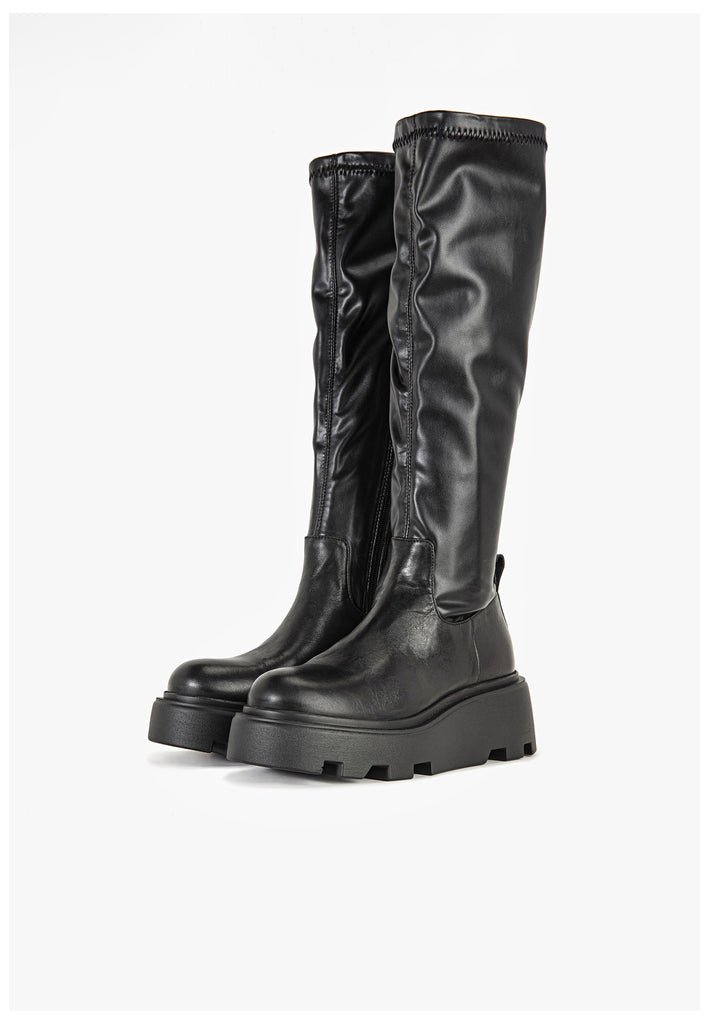 Inuovo Stiefel Leder Schwarz