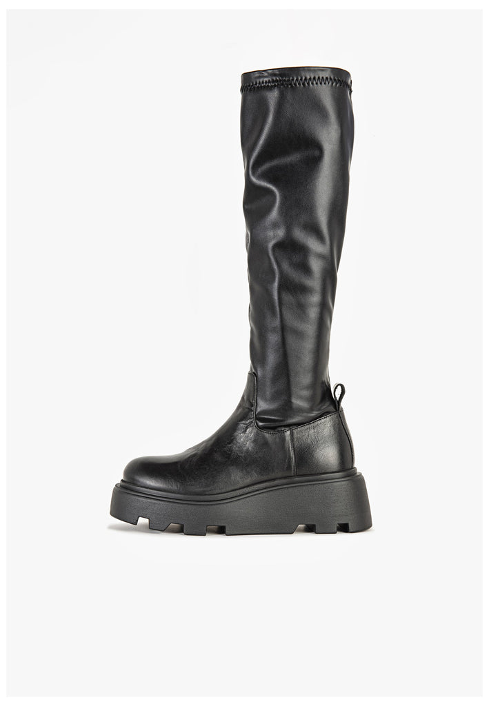 Inuovo Stiefel Leder Schwarz