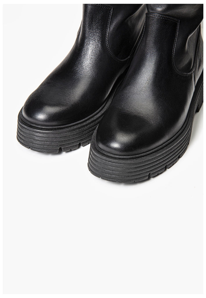 Inuovo Stiefel Leder Schwarz