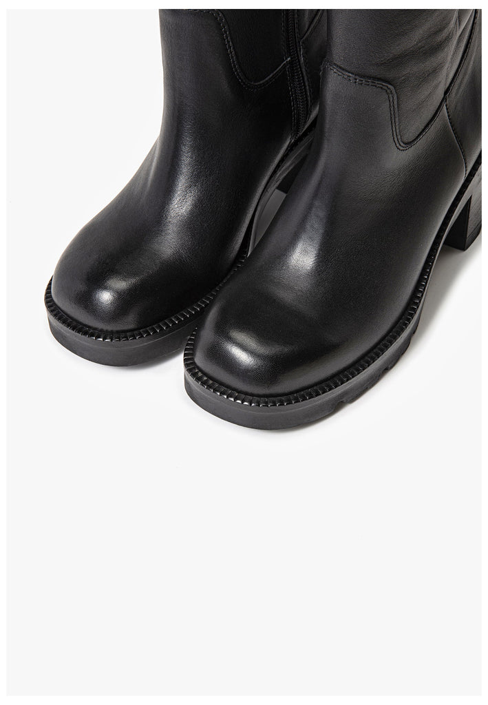 Inuovo Stiefel Leder Schwarz