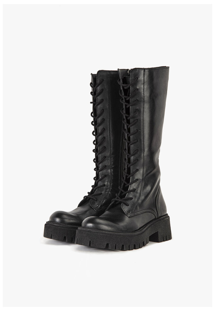 Inuovo Stiefel Leder Schwarz