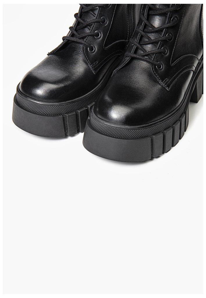 Inuovo Stiefel Leder Schwarz