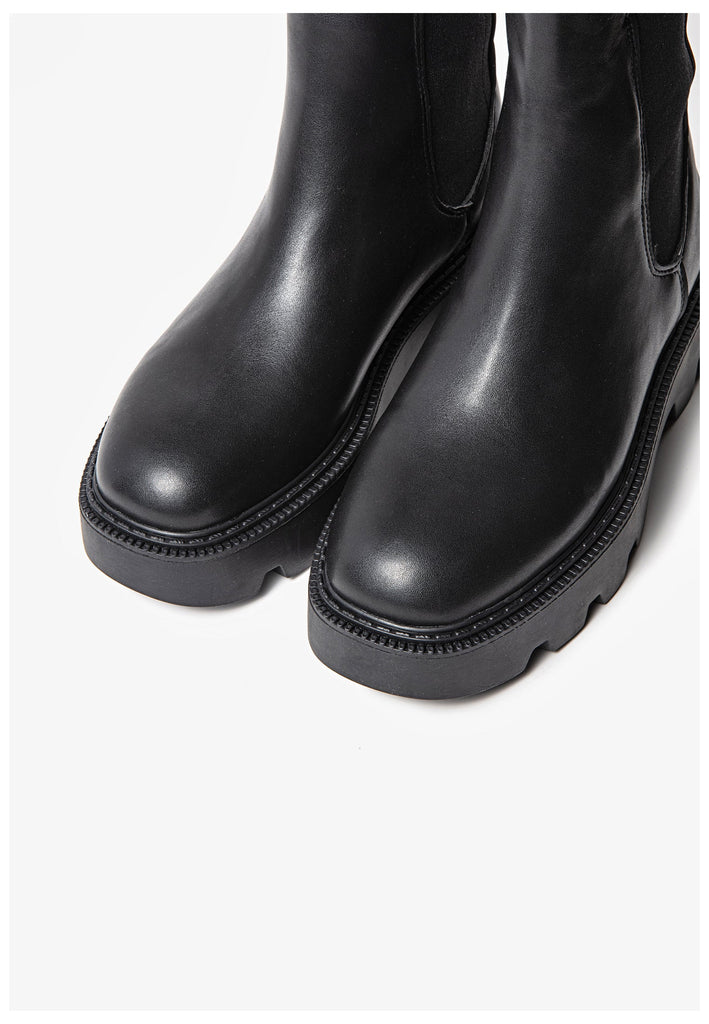 Inuovo Stiefel Leder Schwarz