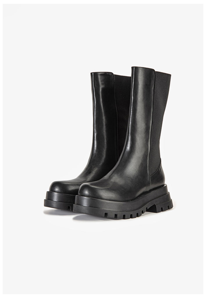 Inuovo Stiefel Leder Schwarz